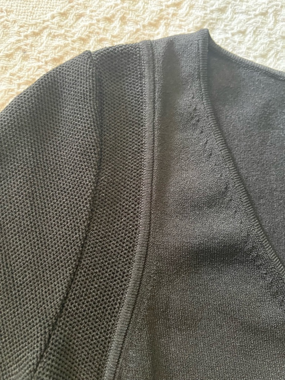 Theory V-neck Mini Dress Little Black Dress Style JuliaLynn Ventura size M - Picture 6 of 11